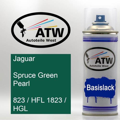 Jaguar, Spruce Green Pearl, 823 / HFL 1823 / HGL: 400ml Sprühdose, von ATW Autoteile West.